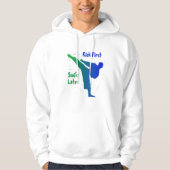 Trap eerst, lach later hoodie (Voorkant)