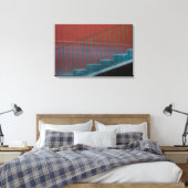 Trap en leuning stilleven canvas afdruk (Insitu (Slaapkamer))