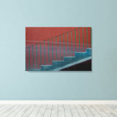 Trap en leuning stilleven canvas afdruk (Insitu (Houten vloer))