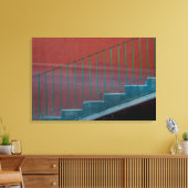 Trap en leuning stilleven canvas afdruk (Insitu (Woonkamer))