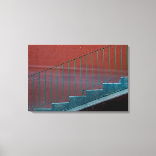 Trap en leuning stilleven canvas afdruk (Voorkant)