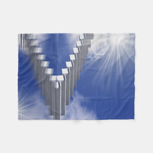 trap fleece deken (Voorkant (Horizontaal))