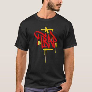 Trap Graffiti Artiest Straat Graffiti Label Urban  T-shirt