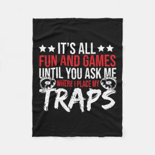 Trap Hunter Stuff Tools Trapping Gear Coyote Trapp Fleece Deken