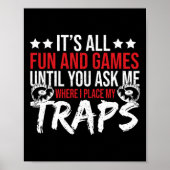 Trap Hunter Stuff Tools Trapping Gear Coyote Trapp Poster (Voorkant)