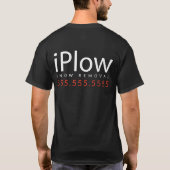 Trap. Ik ploeg sneeuw. Sneeuwverwijdering Promotio T-shirt (Achterkant)