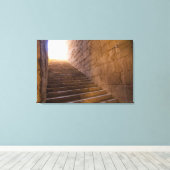 Trap in Milete Canvas Afdruk (Insitu (Houten vloer))