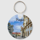 Trap met stenen engelen bij Loreto Praag kerk Sleutelhanger (Achterkant)