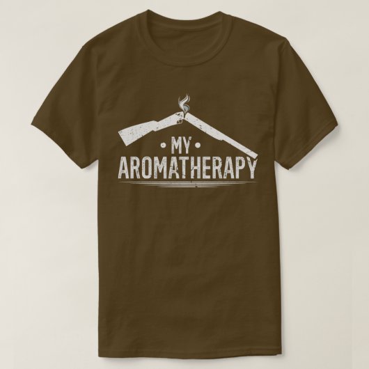 Trap mijn Aromatherapie Shotgun Clay 1 T-shirt (Design voorkant)