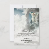 Trap naar de hemel Angel Sympathie Foto Dank u Bedankkaart (Voorkant)