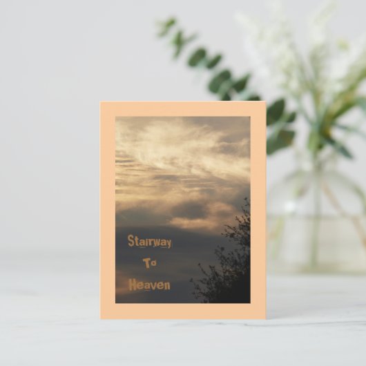 Trap, naar de hemel briefkaart (Staand voorkant)