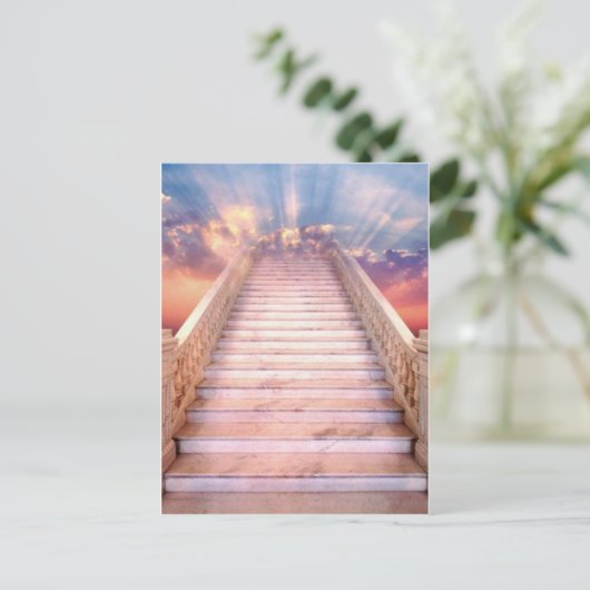 trap naar de hemel briefkaart (Staand voorkant)