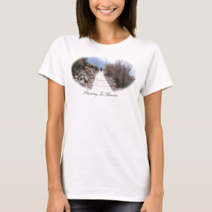 Trap naar de hemel, dames met lange hoes (bevestig t-shirt
