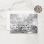 Trap naar de hemel dank je wel kaart notitiekaartje (Voorkant / Achterkant in situ)