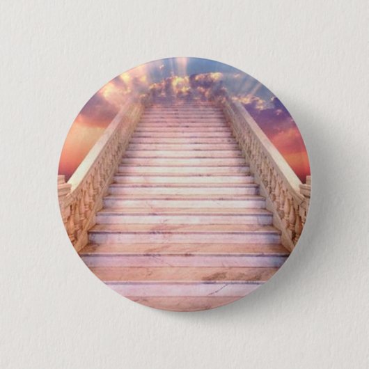 trap naar de hemel ronde button 5,7 cm (Voorkant)