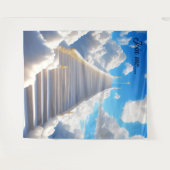 Trap naar de hemel Tapestry Achtergrond Wandkleed (Voorkant (horizontaal))