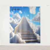Trap naar de hemel Tapestry Achtergrond Wandkleed (Voorkant)