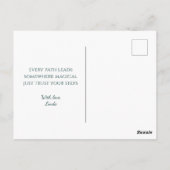 Trap naar de oude poort in Enchanted Forest Briefkaart (Achterkant)