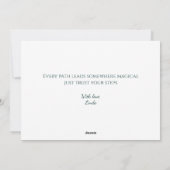 Trap naar de oude poort in Enchanted Forest Feestdagenkaart (Achterkant)