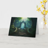 Trap naar de oude poort in Enchanted Forest Kaart (Gele Bloem)