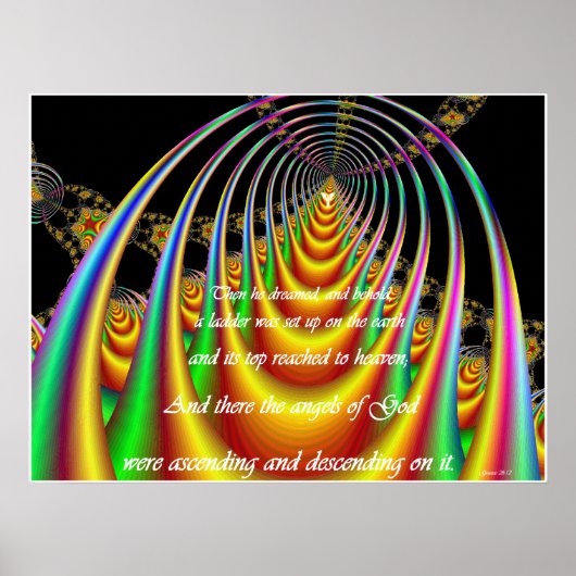 trap naar het poster van de hemel (Voorkant)