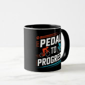 Trap naar vooruitgang, fietsen mokken  (Voorkant rechts)