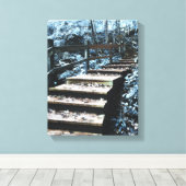 trap-nachtvluchten canvas afdruk (Insitu (Houten vloer))