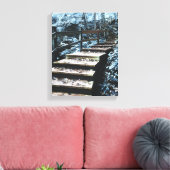 trap-nachtvluchten canvas afdruk (Insitu (Woonkamer))