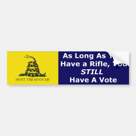 Trap Niemand Op Mij Bumpersticker (Voorkant)