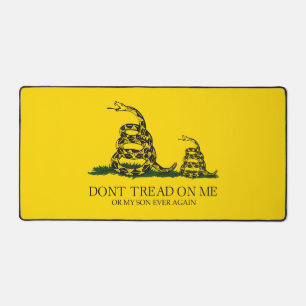 Trap niet op mij of mijn zoon Gadsden-vlag-meme Bureaumat