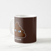Trap niet op mijn poep koffiemok (Voorkant links)
