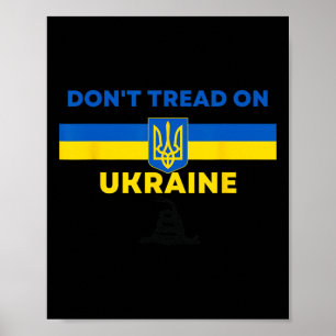 Trap niet op Oekraïne! Oekraïne supporters Gadsden Poster
