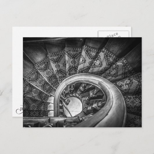  trap omlaag kijken, Lanarch Castle Briefkaart (Voorkant / Achterkant)