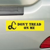 Trap op mij giftige slang logo auto bumpersticker (Op auto)