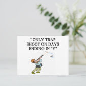 Trap-schietgrap Briefkaart (Staand voorkant)