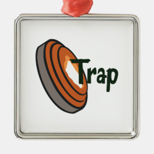 TRAP SHOOING METALEN ORNAMENT