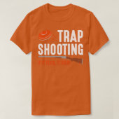 Trap Shooter Sport Clay Pigeon Rifle Shooter T-shirt (Design voorkant)
