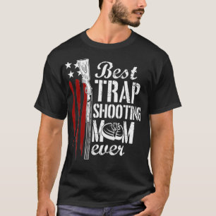 Trap Shooting Mam Pistool Rights American Flag Day T-shirt
