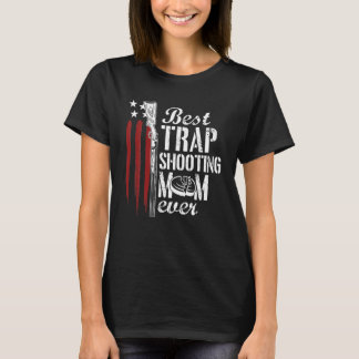 Trap Shooting Mam Pistool Rights American Flag Moe T-shirt