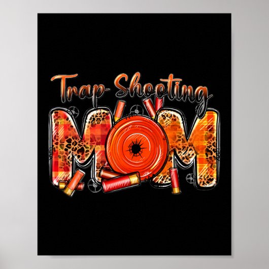 Trap Shooting Mom Western Leopard Moederdag Hun Poster (Voorkant)