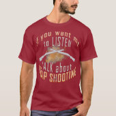 Trap Shooting Shirt Funny Target Clay Pigeon (Voorkant)
