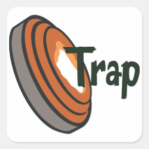 Trap Shooting Vierkante Sticker