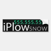 Trap. Sneeuwverwijdering. Sneeuwploegen Bumpersticker (Voorkant)