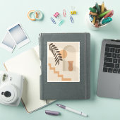 Trap Vaas Zon Blad, Boho Abstract Geometrische Kun Sticker (iPad Cover)