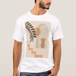 Trap Vaas Zon Blad, Boho Abstracte Geometrische Ku T-shirt