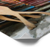 Trap van oude boeken poster (Hoek)