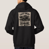 Trap Vlees, Eet Onkruid Beaver Hoodie (Achterkant)