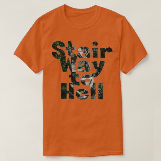 Trap weg naar de hel t-shirt (Design voorkant)