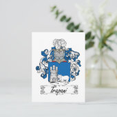Trapani Family Crest Briefkaart (Staand voorkant)