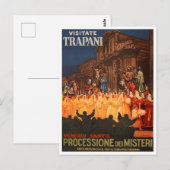 Trapani, Italië, Processione dei Misteri Travel Briefkaart (Voorkant / Achterkant)